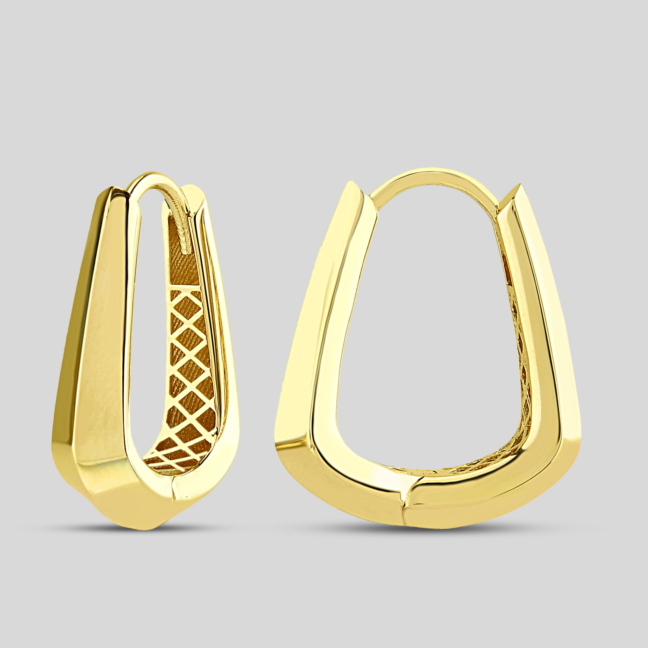 Plush Paperclip Hoops