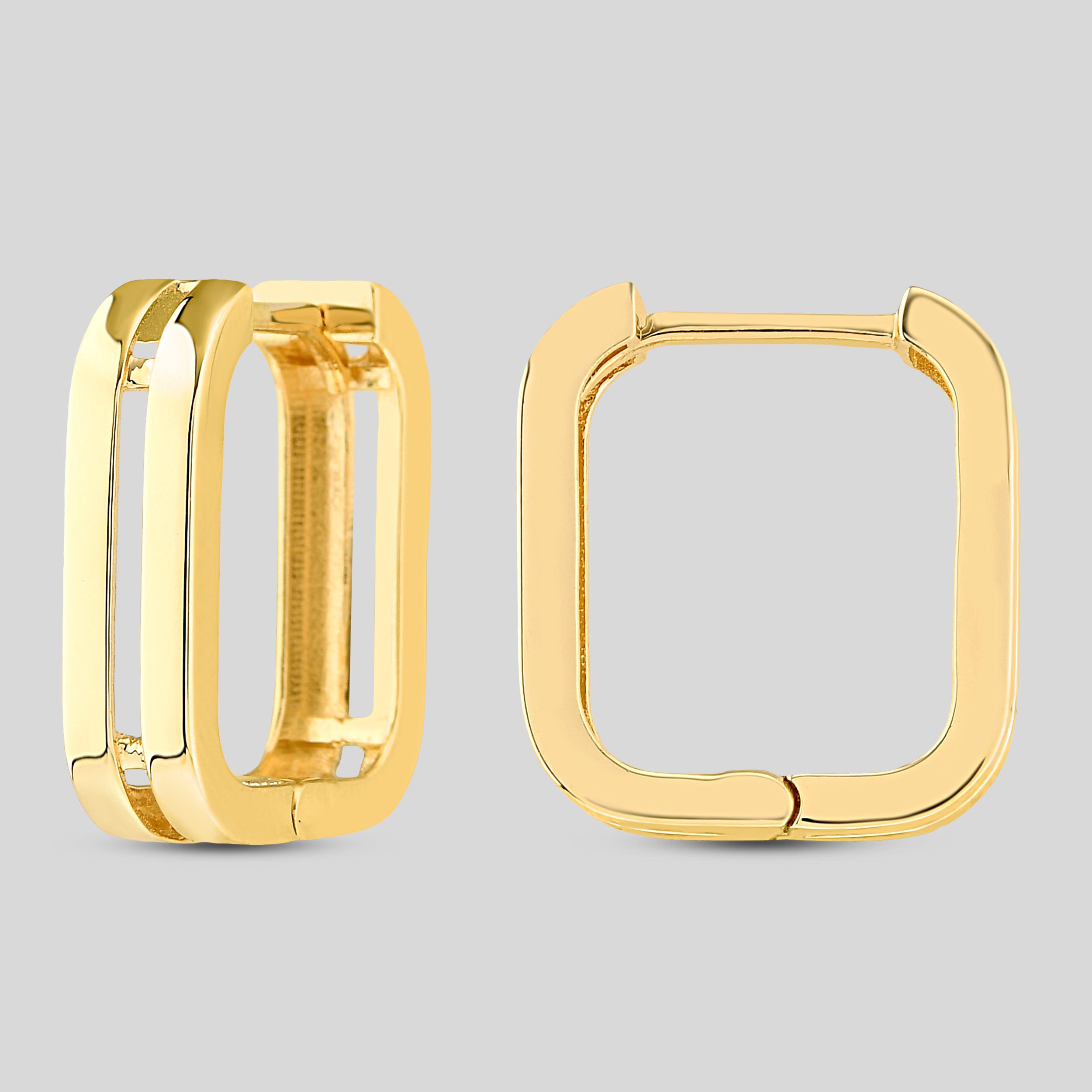 Dual Block Earrings