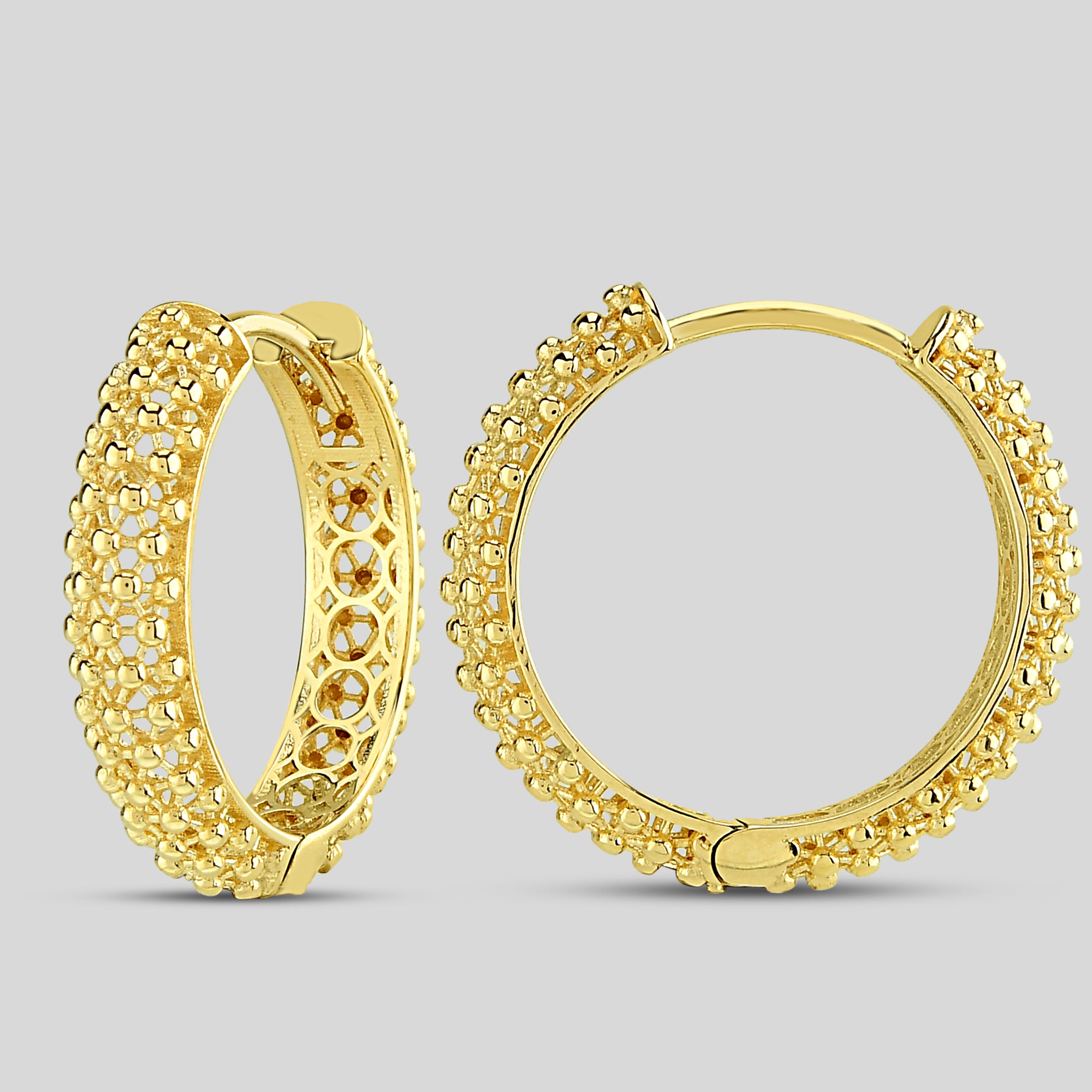 Snow Crystal Hoops